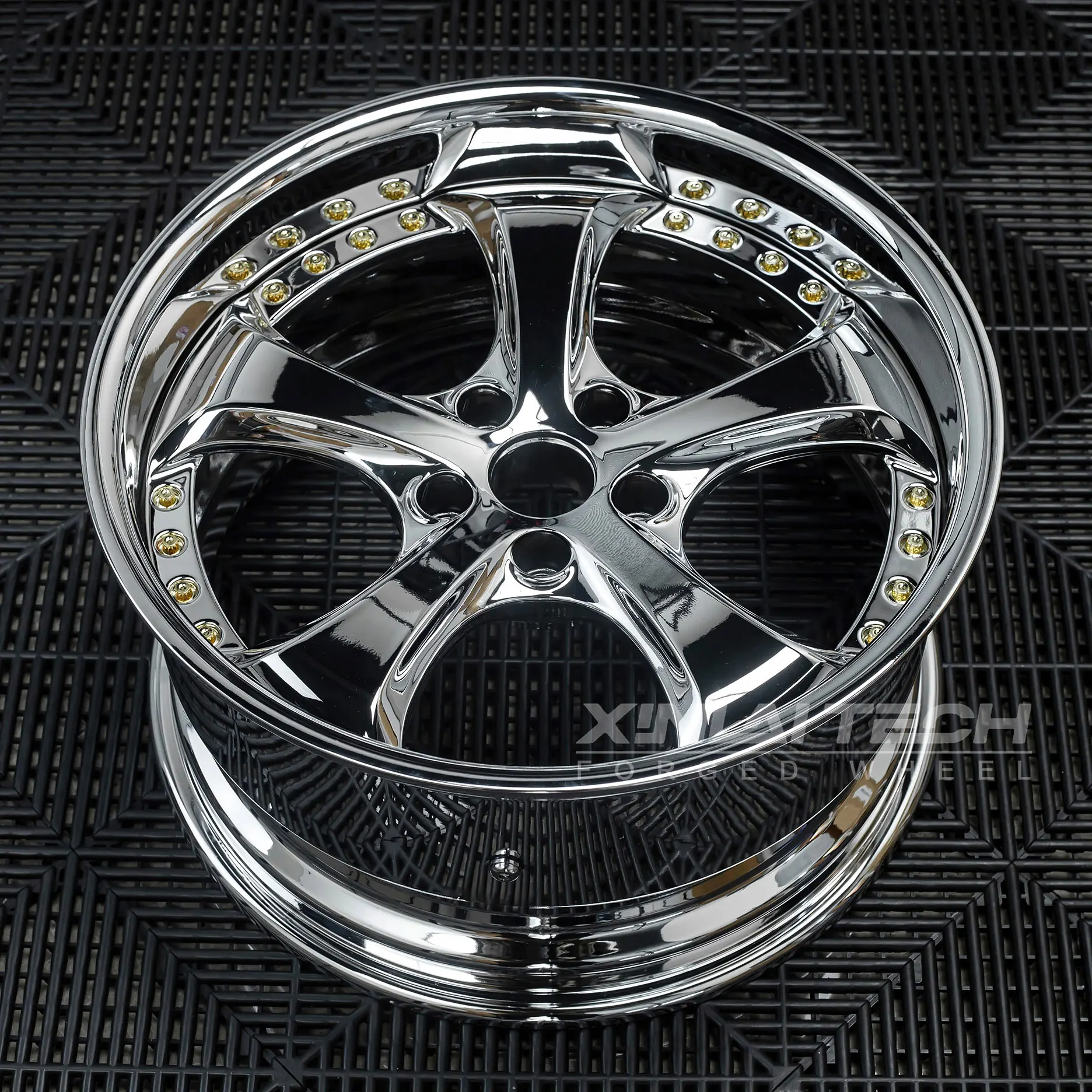 XL Custom Forged 2-piece Chrome Wheel 5x120 5x112 5x114.3 18 19 20 21 22 23 Inch Car Aluminum Alloy Wheel Rim - Image 2