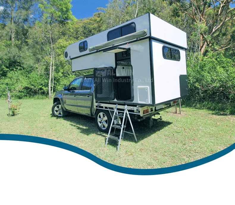 Expedition Overland 4x4 Fiberglass Pickup Camper With Slide Out Travel