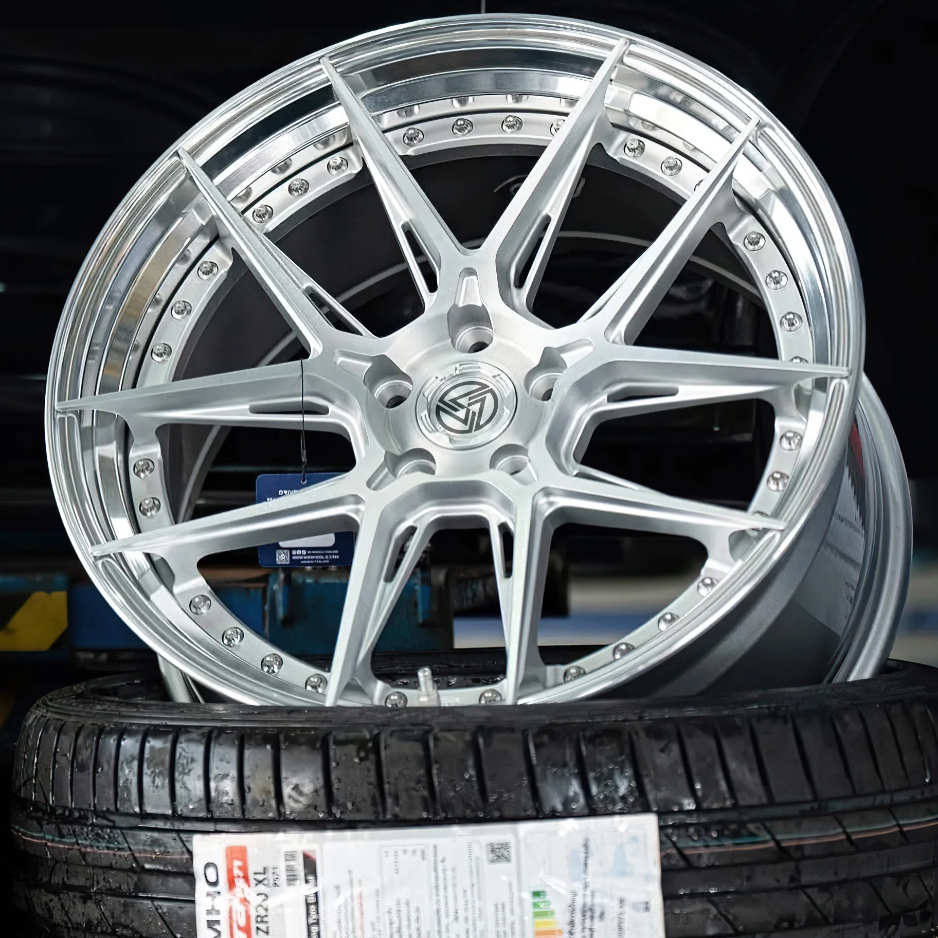 XL Glossy Polished 2-Piece Wheel Rim Aluminum Alloy Custom Forged Wheel 5x114.3 5x112 for BMW Mercedes Audi Sports Car Wheel - Image 6