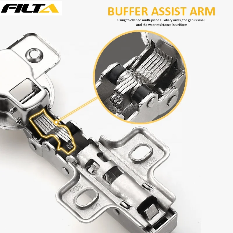 Two Way Eccentric Hinge Self-dumping Soft Closing Furniture Cabinet Hinge 9704