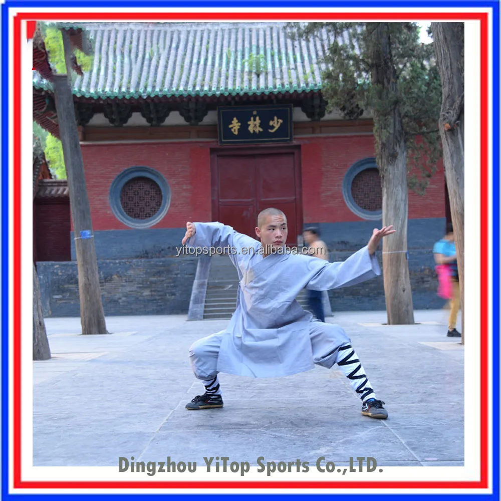 High Quality Shaolin Kung Fu Uniform for Men Shaolin Monk Uniform Chinese Kung Fu Clothes