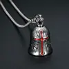 Pendentif cloche rouge-2