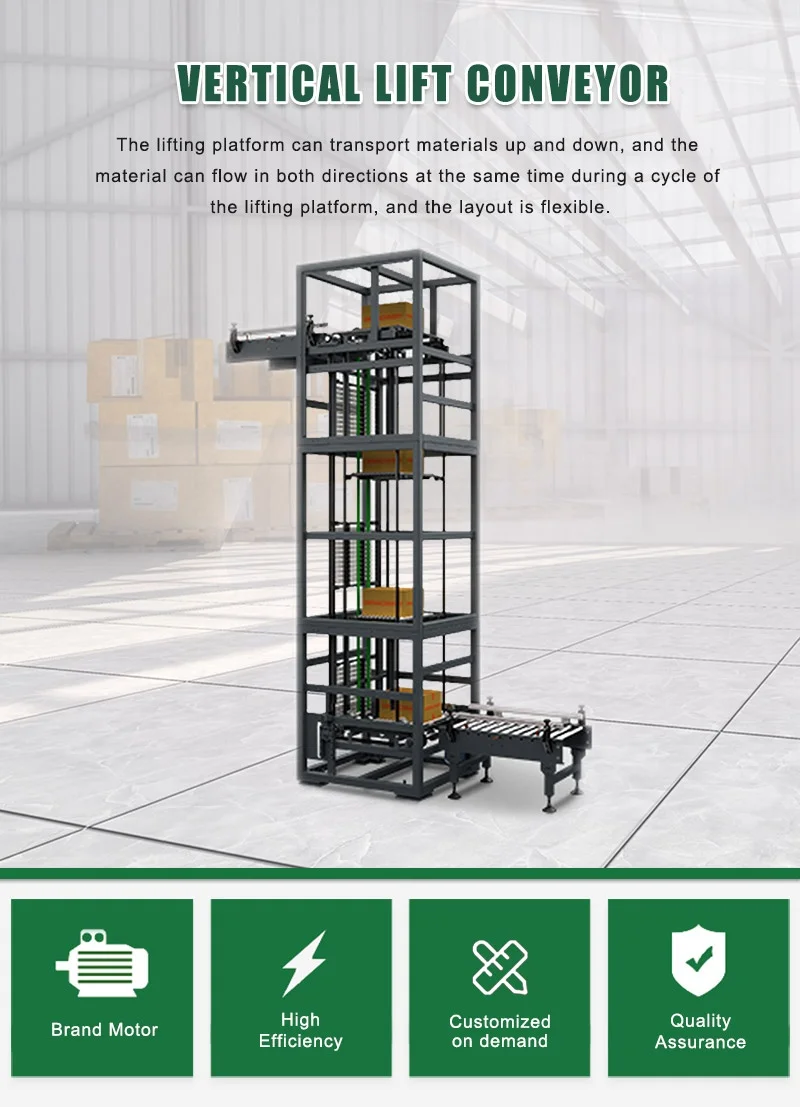 10k Lift Vertical Module Pallet Electric Industrial Elevator Manufacturer Ladder Platform 6meter Lifting Lifter Conveyor