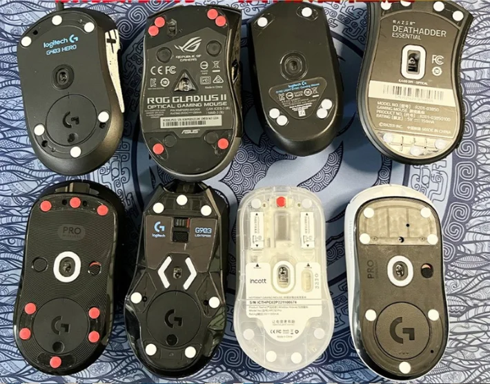 60 Stück Mouse Skates Set für Gaming Maus, Ultra Glatte
