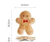 Brown Gingerbread man tray