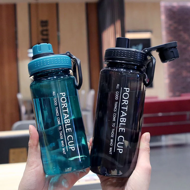 600/800ml Plastic Sport Water Bottle Large Capacity Outdoor Matte Water Cup  Men Women Kids Student Portable Bottle For Water - Buy Plastic