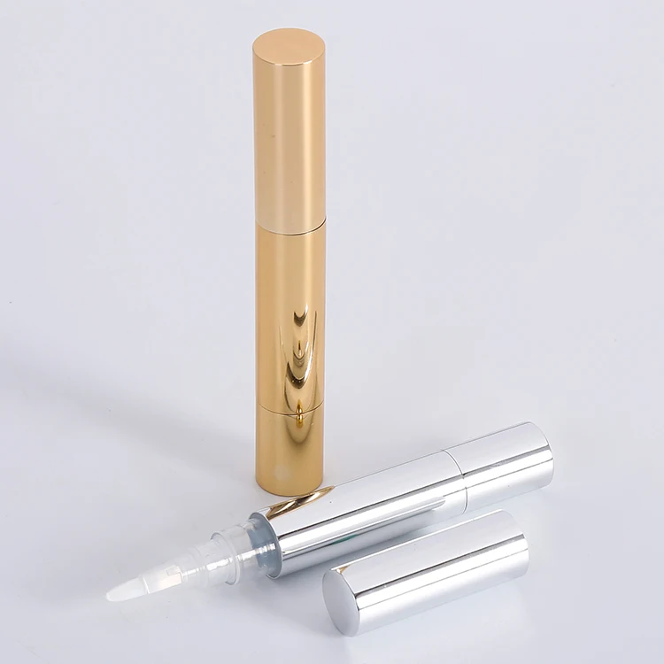 4ml Empty Pen Tube For Cuticle Oil Nail Oil In Shinny Gold And Silver
