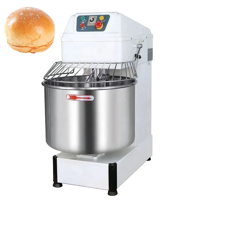 60L Dough Mixer with Removeable Blades Time Controlled Spiral Dough Mixer 25kg Dough Mixer Household with Accessories
