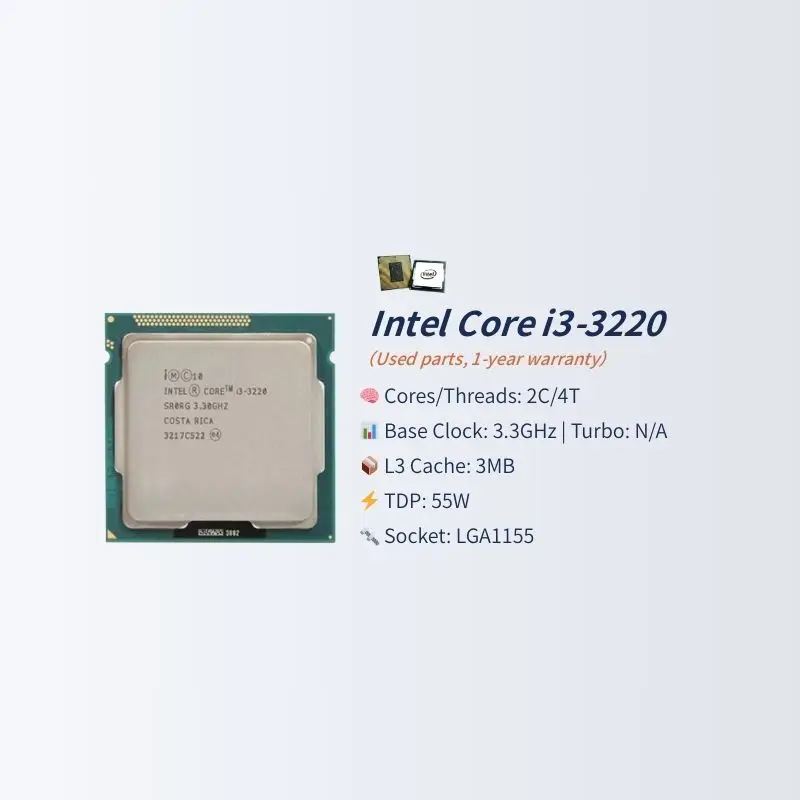 PANDL NEW H61 Motherboard Combo Kit Set ITX Mainboard LGA1155 Gaming Computer CPU I3 3220 DDR3 1600MHz 2X8GB H61 Motherboard
