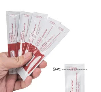 Fougeraビタミン100pcs軟膏A & Dアンチスカーリペアクリーム眉毛