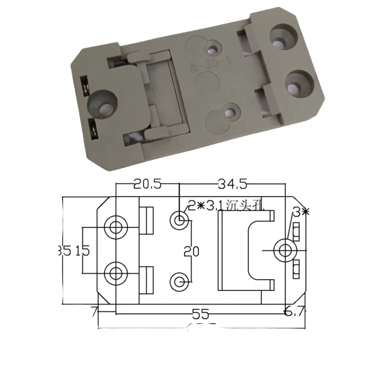 Distribution Box Guide Rail Buckle Guide Rail Installation Bracket ...