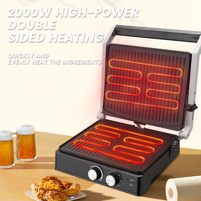 dsp 2000w electric contact griddles household