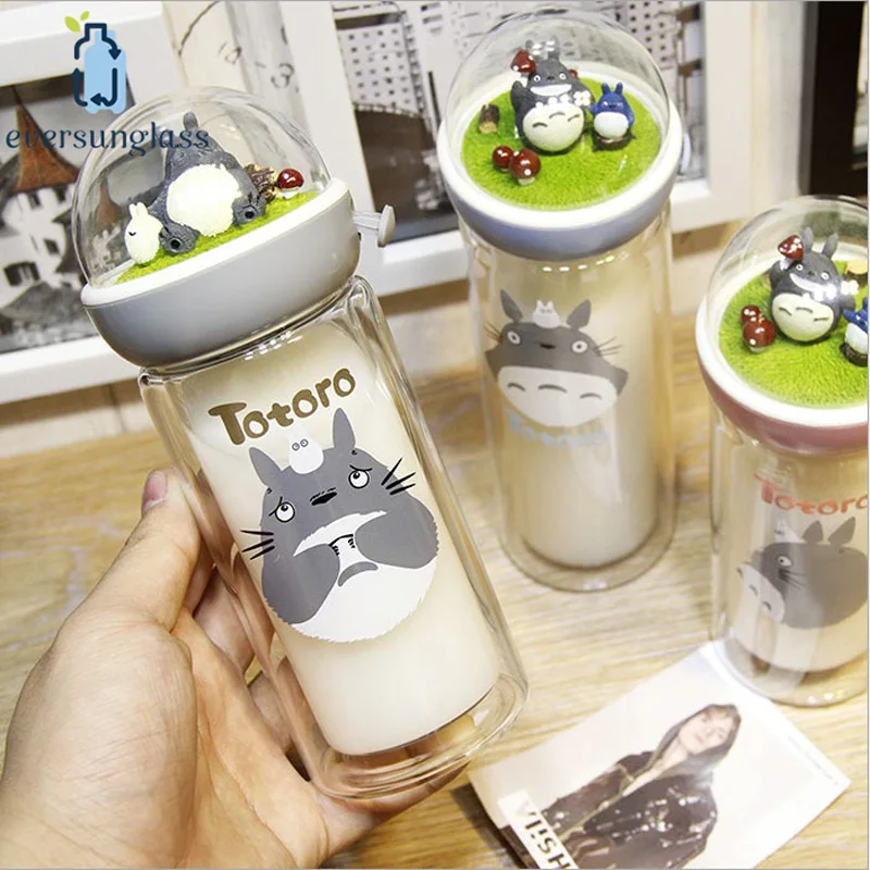 Botol Susu Kaca Borosilikat Portabel 320ml Botol Susu Kaca Borosilikat Dinding Ganda Dengan Tali Buy Desain Baru Kreatif Totoro Pola Cute Botol Kaca Borosilikat Teh Boba Gelembung Botol Susu 320ml Hadiah Double Wall Botol