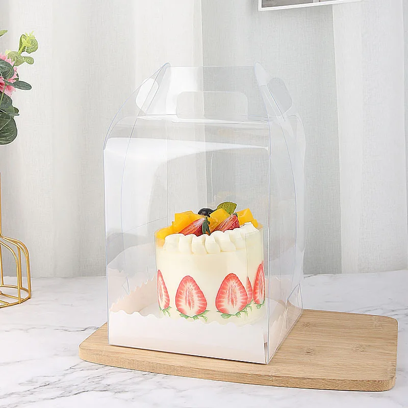 Cake Takeaway Boxes for Packaging Transparent Cup Plastic Custom Disposable Bakery Food Grade Small 5 Inch XINDA Packaging Clear