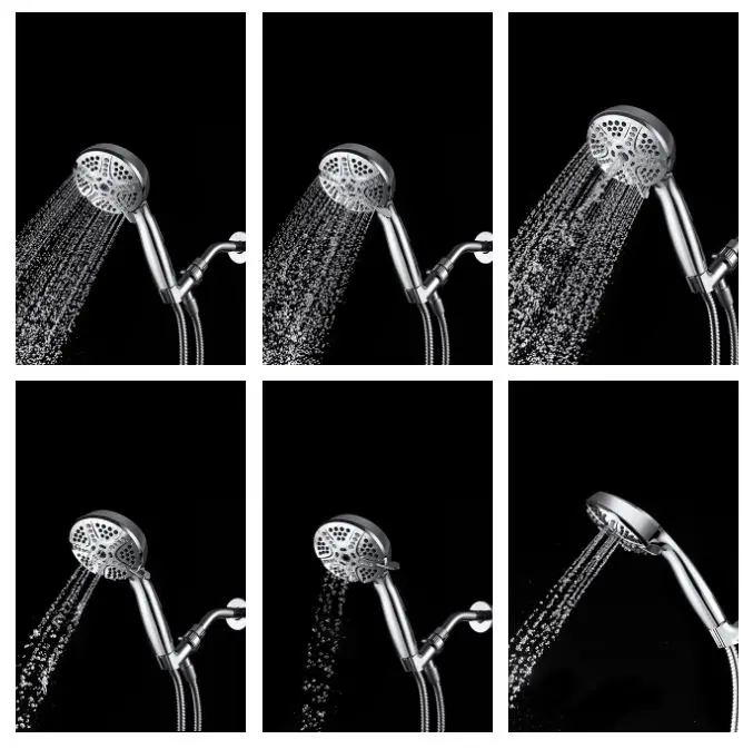 High Pressure Handheld Shower Set With Handheld Shower Heads Hose And