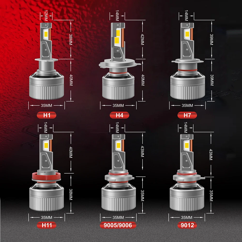 TECH-KING T9 Auto OEM ODM EMC canbus led bulb Custom Chip 9005 9006 9012 H4 LED 12V 120W 16000LM 6000K  Car LED Headlight Bulbs
