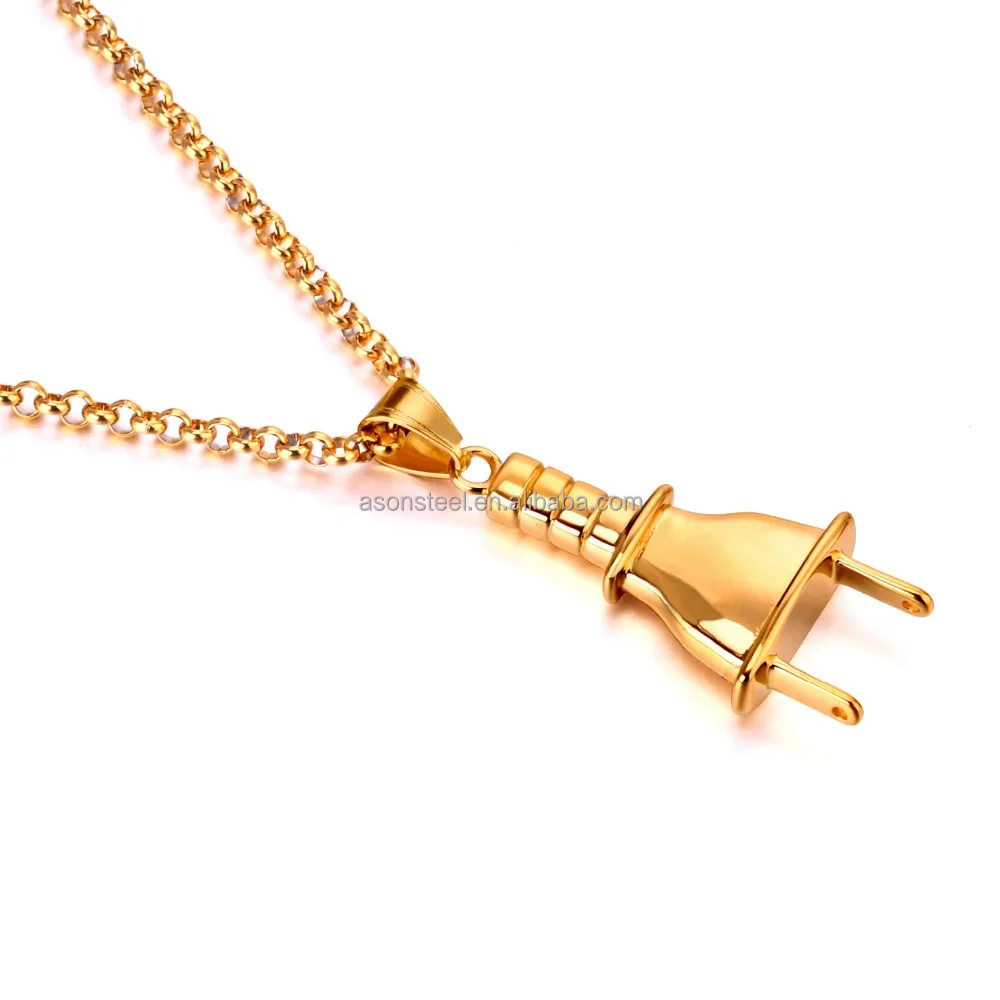 Stainless Steel 316l 18k Gold Necklace 