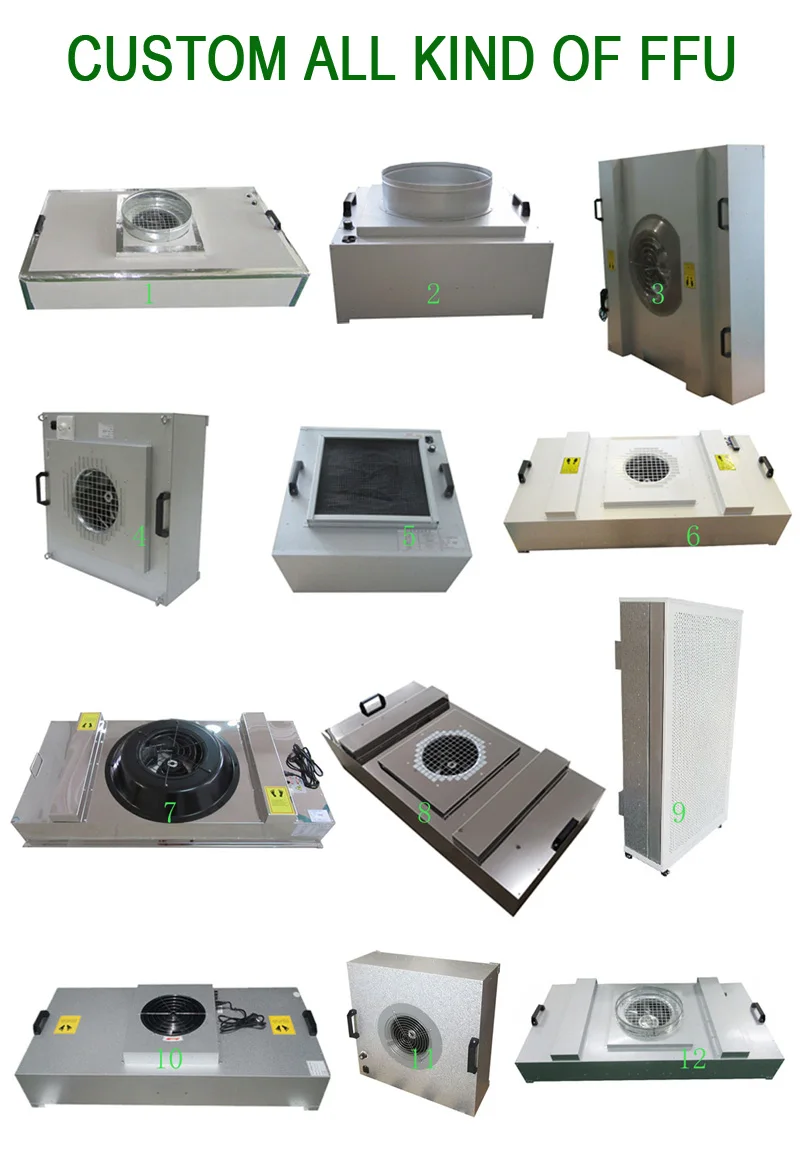 Flow Hood with Prefilter, FFU, 99.995% - detail 12