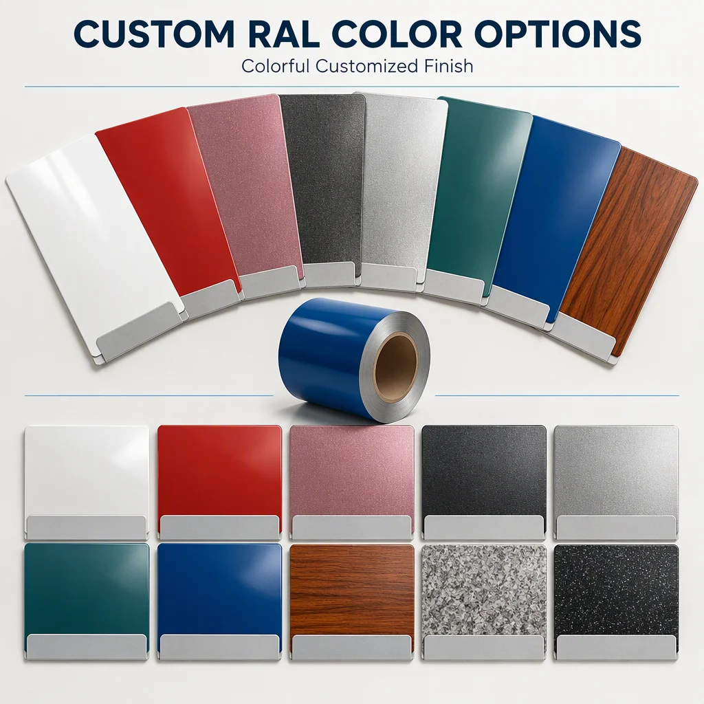Zinc Coating 20g-275g  Fireproof Color Coated Steel Sandwich Panel