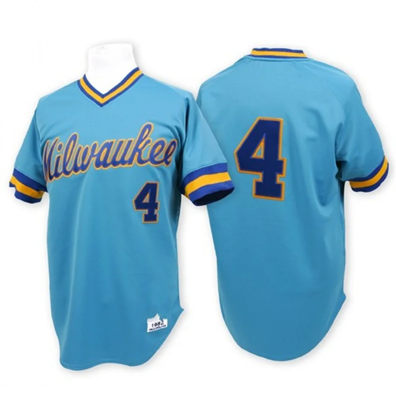 Wholesale Paul Molitor robin yount Jersey Men's #4 Milwaukee Brewers  baseball jersey S-5XL From m.