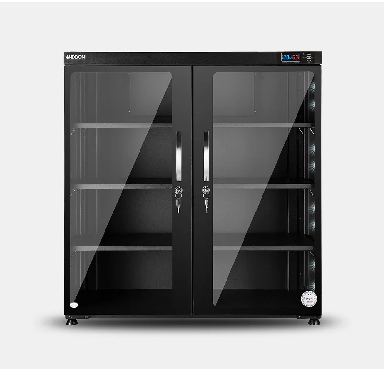 250L Automatic Dehumidification LED Digital Display Dry Cabinet for Lens Camera