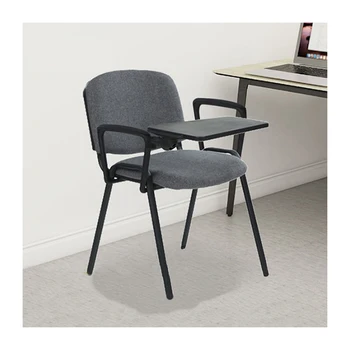 Good Price Factory Ergonomic Conference Chair Meeting Training Home Office Furniture Chair with Writing Pad And Back