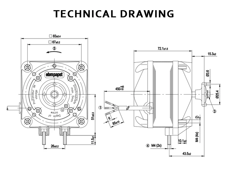Freezer, 230V, 60/16W, M4Q045-CF01-01/A23 - detail 16
