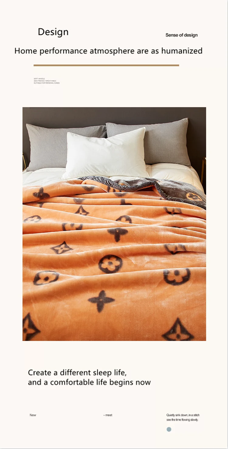 Super Soft Mink Korean Heavy Spanish Blanket Soft And Warm 2layer