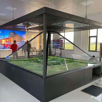 New arrival 2.5M  3D model Pyramid Real Object Demonstration Holographic Sand Table  showcase  for Real Estate Company