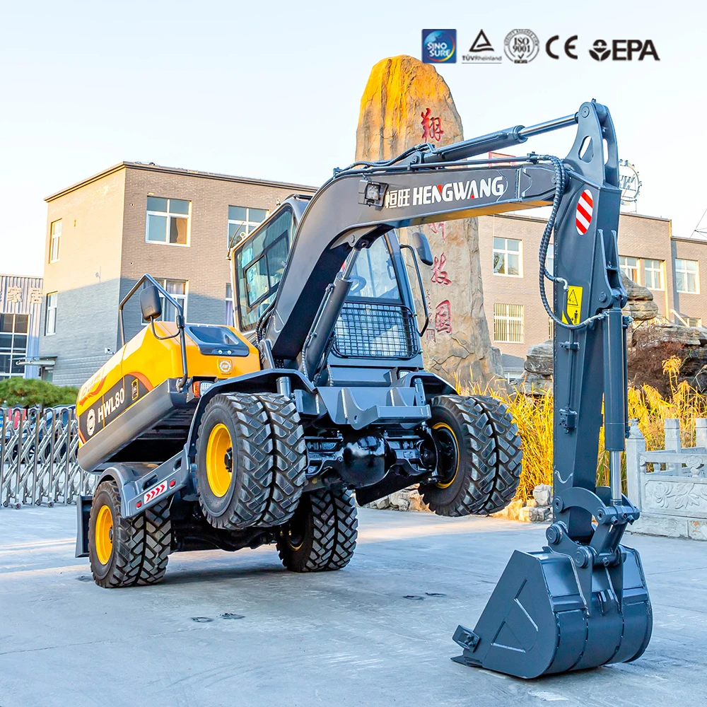 Wheel Power Excavator Earth Moving For Sale 6ton 7ton 8ton Construction