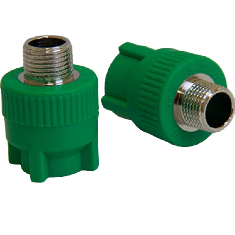 Mm Green Ppr Male Threaded Socket Fitting Pipe System Male Connection