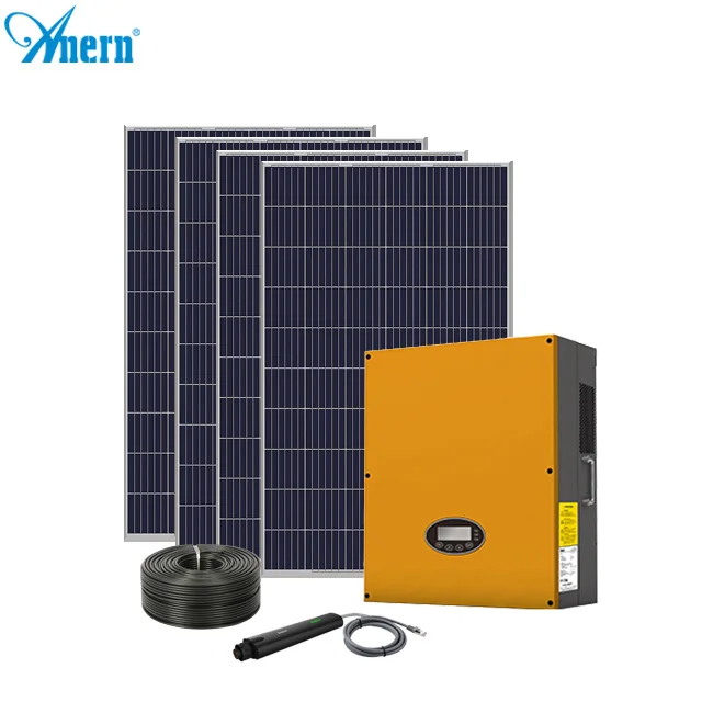 Anern on grid solar system 20kw solar system for Power station