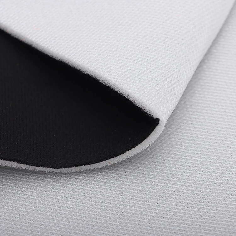 कस्टम निर्मित थोक अन्य पक्षि-नेत्र जाल लैमिनेटेड फोम कपड़ा सांस लेने योग्य पर्यावरण के अनुकूल डबल फेस्ड जूते/दस्ताने लड़के लड़कियाँ