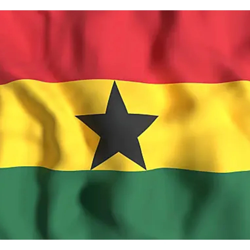Ghana Flag 2x3 Ft – 100D Polyester, Vibrant Colors, Tradewinds