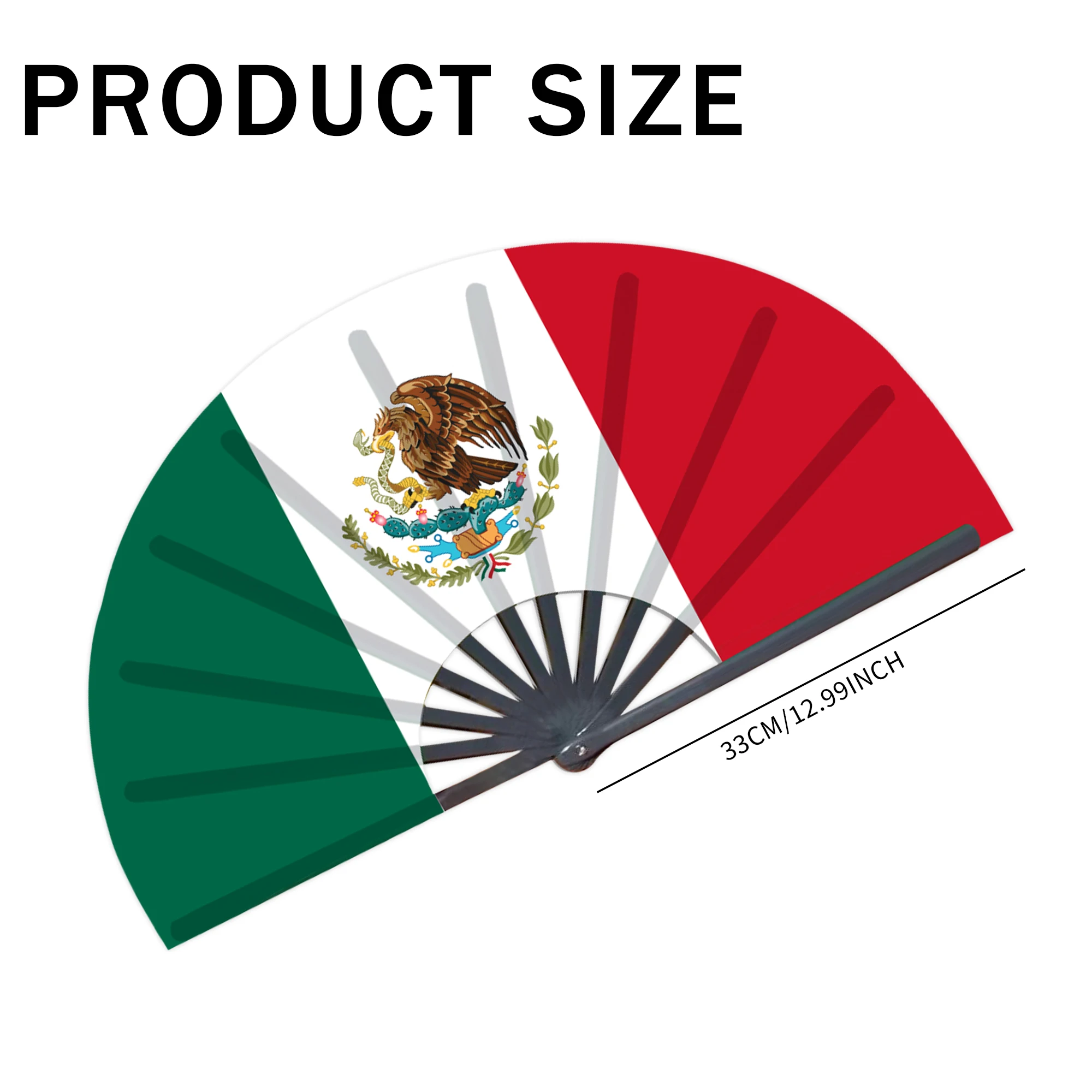 Mexikanischer Fächer Mit Flaggenmotiv Als Dekoratives Accessoire_voghion.com