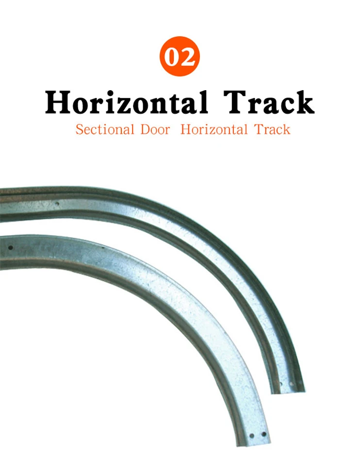 Side Sliding Curved Garage Door Rail Guide Horizontal Vertical