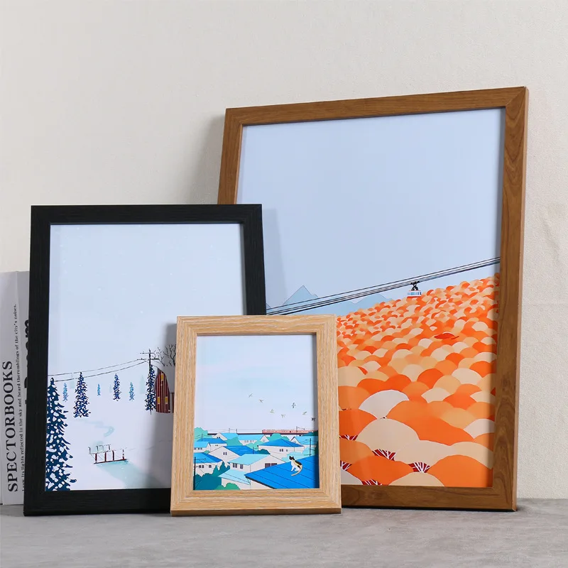 Factory Direct Wholesale Custom Size Home Decorative Solid Wood Frames