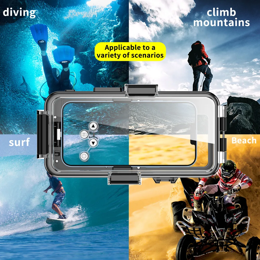 Custodia Subacquea Impermeabile 40M Per DJI Osmo Pocket 3 – Con Asta Galleggiante E Kit Antiappannamento Per Immersioni E Nuoto