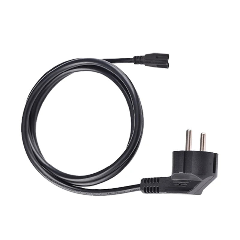 product koreankc eu schuko plug to iec c7 power cord 2 pin figure 8 cable for audio video device ce vde certified oem support-5