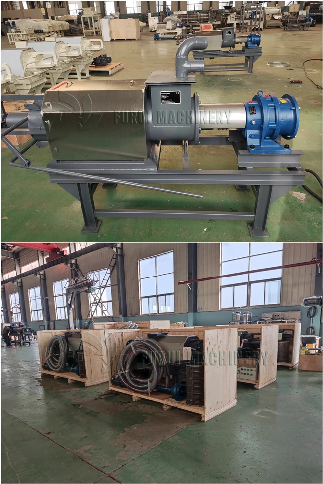 Animal manure dewater machine/screw extrusion solid-liquid separator/cow dairy farming equipment