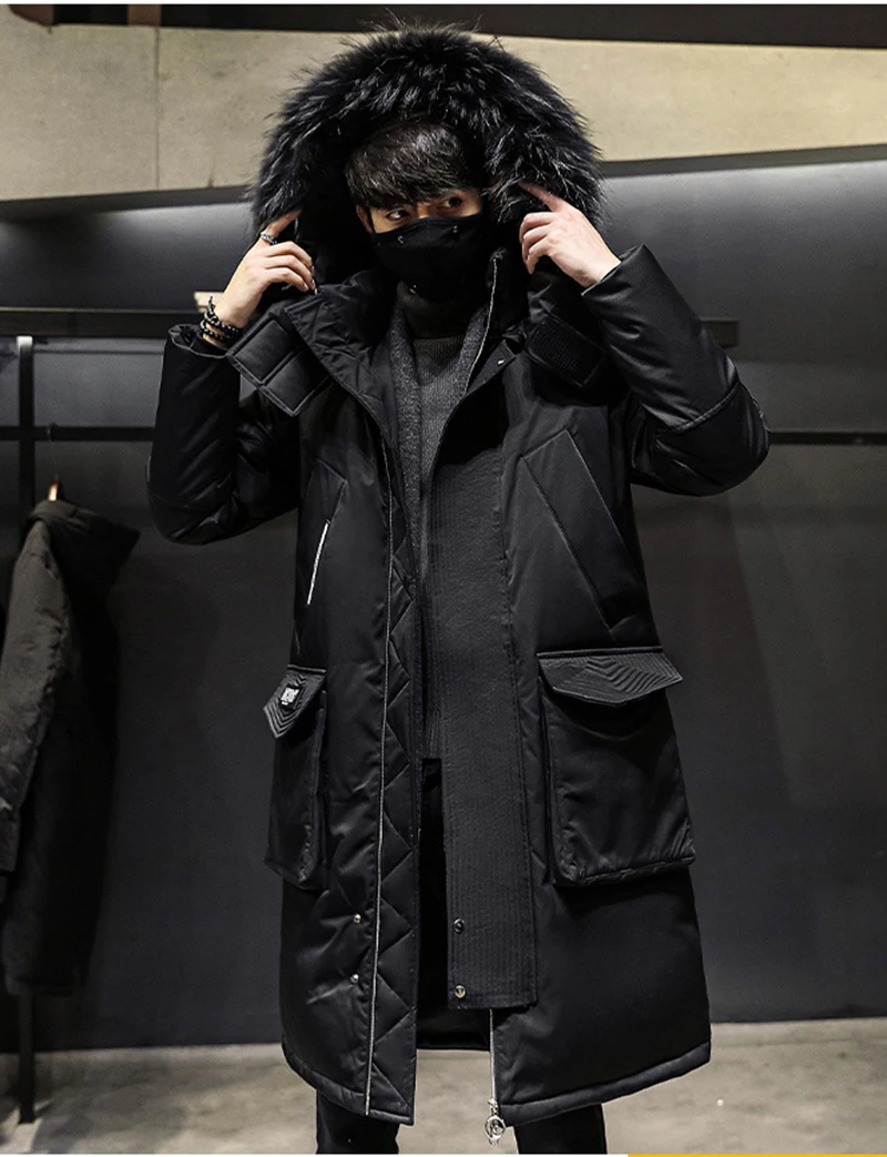 2024 Fashionable Thicken Jacket men Hooded Warm Lengthen Parka White duck down Hight Quality male New Winter Down Coat_voghion.com