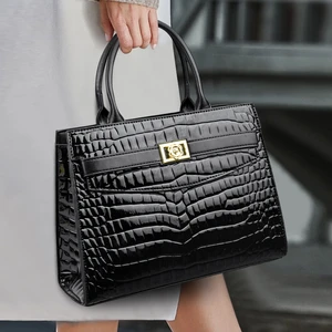 New Women Luxury Design Vintage Leather Handbag Single Strap Dress Style Crossbody Tote Bag All Seasons Waterproof