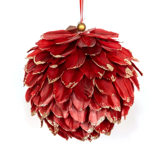 Hot selling decorative Delicate Feather Flower For Christmas, Fall & Thanksgiving Decor