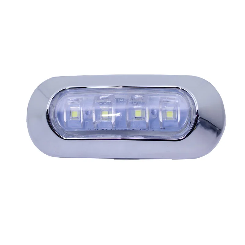 Lot De 2 Éclairages LED Pont Bateau - 48 LED Bleu, IP68, 12/24V - Pour Ponton, Kayak, Pêche, Cabine, Tableau Arrière
