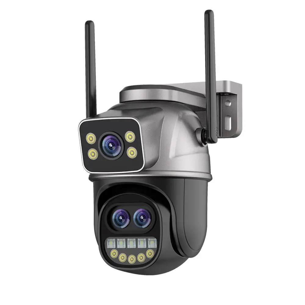 9MP Ptz Motion Tracking Home Security Linkage Lens Outdoor Exterior 8x  Zoom WIFI Camera De Surveillance ICSEE Mobile APP