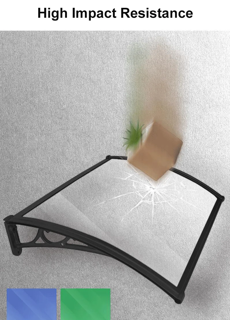 Unbreakable Soundless Window Door Rain Cover Polycarbonate Window