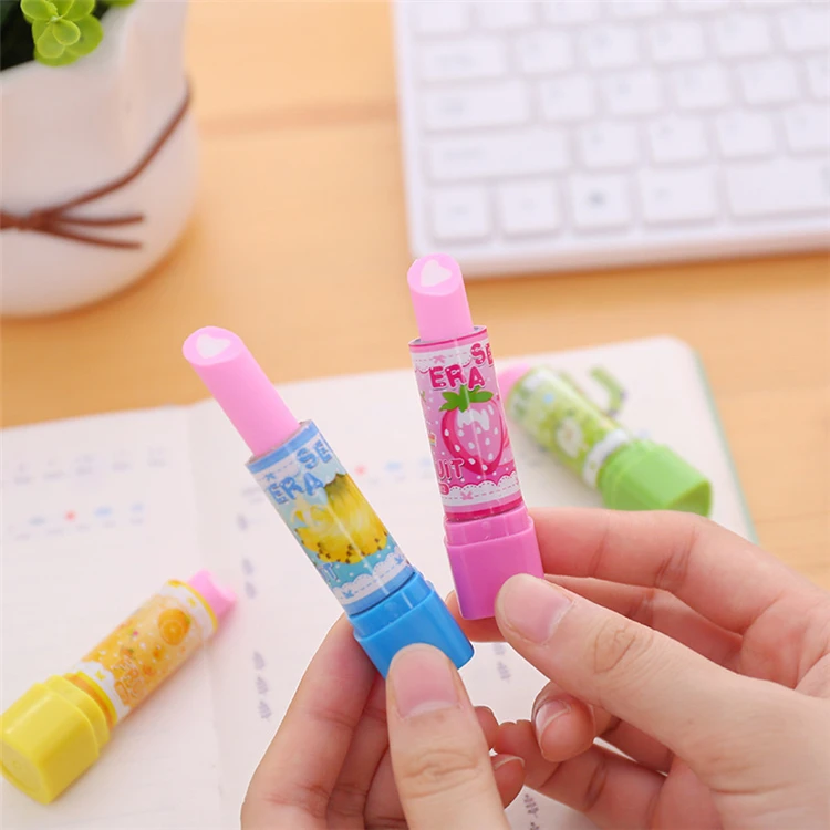 Офисные и школьные принадлежности новинка ластик для губной помады с персонализированным логотипом