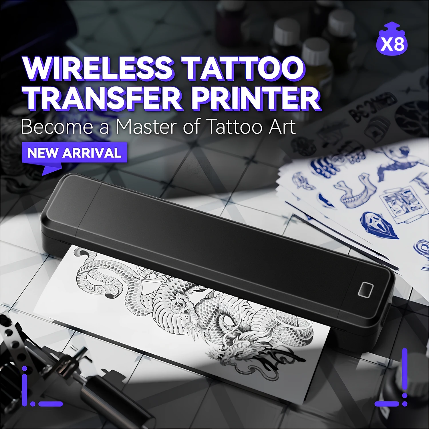 Marklife X8 A4 Thermal Printer - Portable & Versatile