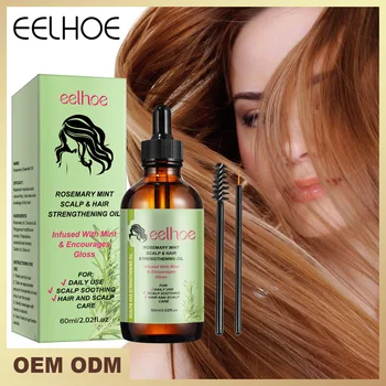 60ML EELHOE Rosemary Hair Oil Repairs Hair Prevents Hair Loss Strengthens Makes Thicker And Smoother