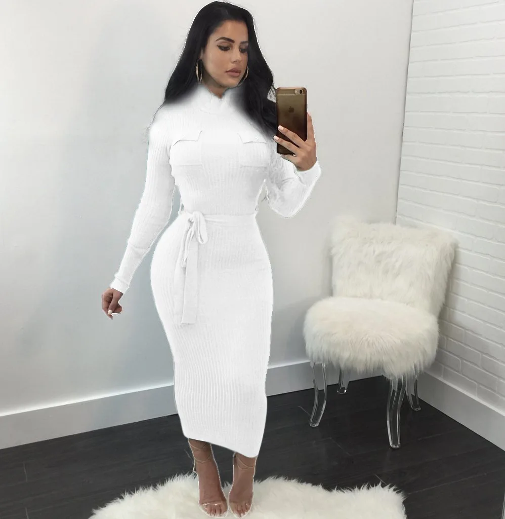 white pullover dress